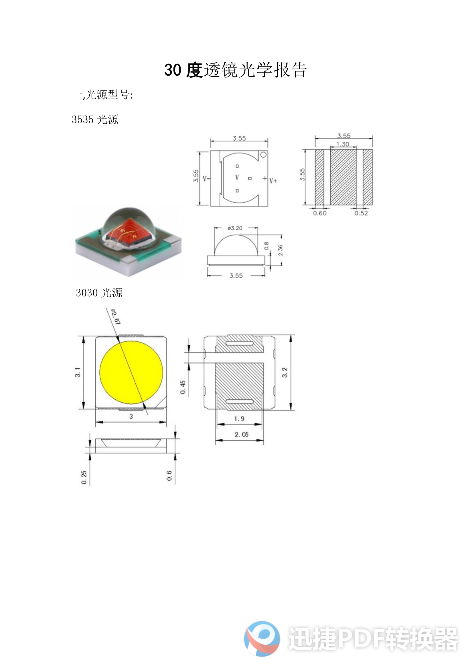 30度透鏡光學(xué)報(bào)告